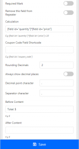 Calculated Fields - Piotnet Forms