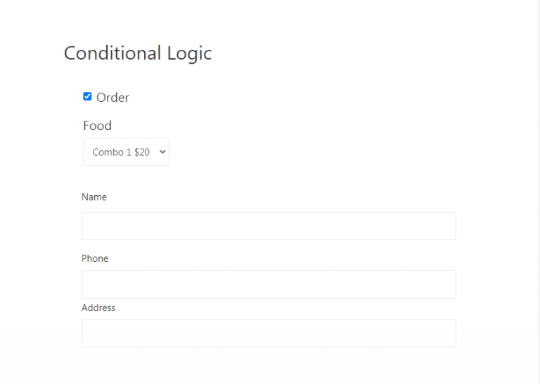 Conditional Logic Forms