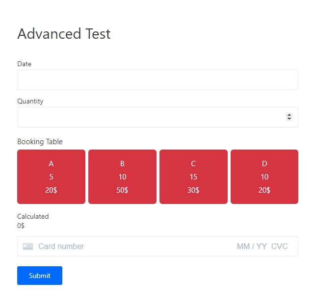 form booking 10