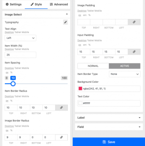 Image Select Field - Piotnet Forms