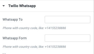 to form whatsapp