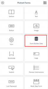 Form Builder Data Widget - Piotnet Forms