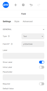 Field Setting - Piotnet Forms