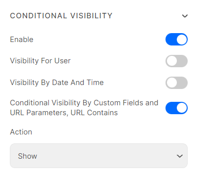 conditional visibility 4