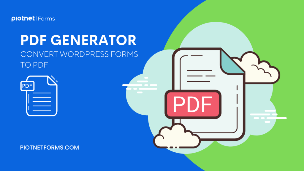 PDF generator convert wordpress form to pdf